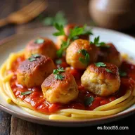 Alb&oacute;ndigas de Pollo Jugosas Receta Casera Mediterr&aacute;nea