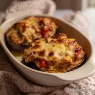Berenjenas Rellenas de At&uacute;n: Gratinadas al Horno