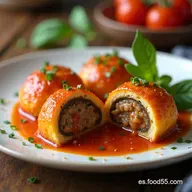Berenjenas Rellenas de Carne Receta F&aacute;cil Como las de la Abuela