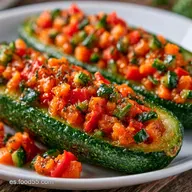 Calabacines Rellenos de Verduras al Horno