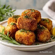 Croquetas de Jam&oacute;n Cremosas: Pan-Seared para 10 Personas