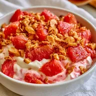 Crujiente De Pomelo Con Yogur Griego