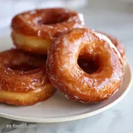 Receta de Donuts Glaseadas y Donas para 12 Porciones