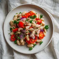 Ensalada de Alubias Blancas y At&uacute;n 15min