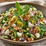 Ensalada de Calabacín y Queso en 17 Min