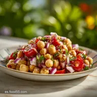 Ensalada De Garbanzos: Total 15 Min