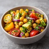 Ensalada de Garbanzos y Aguacate para 4