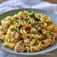 Ensalada de Pasta y At&uacute;n Cremosa para 4