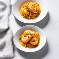 Espaguetis con Langostinos al Ajillo Mi Secreto Mediterr&aacute;neo