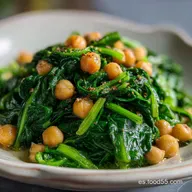 Espinacas con Garbanzos para 4 Raciones