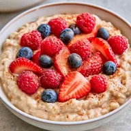 Gachas de Avena Cremosas con Frutas