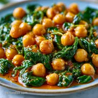 Garbanzos Con Espinacas en 30 Minutos