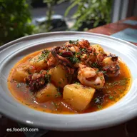 Guiso de Sepia con Patatas Javi: Salsa Aterciopelada