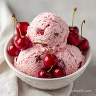 Helado de Cereza: Textura Cremosa