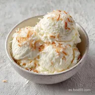 Helado De Coco Con Leche De Coco
