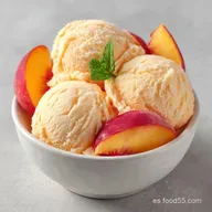Helado de Melocot&oacute;n: Textura Sedosa