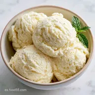 Helado de Vainilla: Textura Sedosa