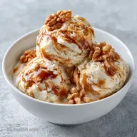 Helado Nuez y Caramelo: Cremoso