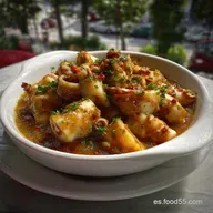 Jibia En Salsa De Almera Receta: Sabor Marino Intenso