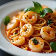 Linguine de Camarones a la Toscana Cremosa Listo en 35 Minutos
