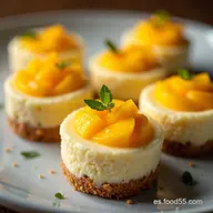 Mini Cheesecakes de Mango El Postre M&aacute;s Rico