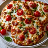 Mini Pizzas De Verano Con Tomate Cherry
