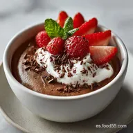 Mousse de Chocolate Tradicional para 4 Porciones