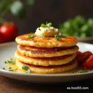 Receta Panqueques de Avena y Pl&aacute;tano Esponjosos Sin Az&uacute;car