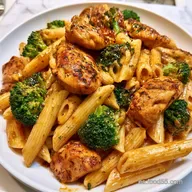 Pasta Con Brócoli Y Pollo sin Nata