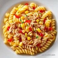 Pasta Fr&iacute;a Con At&uacute;n R&aacute;pida en 25 Minutos