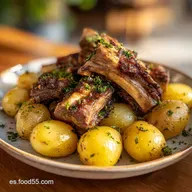 Patatas con Costillas: Guiso Espa&ntilde;ol para 4 Raciones