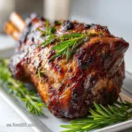 Pierna de Cordero al Horno con Romero y Ajo