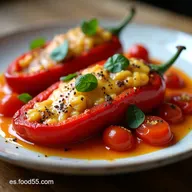 Pimientos del Piquillo Rellenos Receta F&aacute;cil y Deliciosa