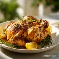 Pollo al Lim&oacute;n y Romero: Receta al Horno para 4 Personas