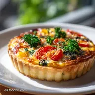 Quiche de Verduras con Hojaldre en 55 Minutos