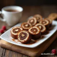 Rollitos de Chocolate y Espresso F&aacute;ciles Receta Casera