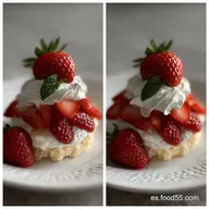 Shortcake Fresa: Masa Crujiente para 6 Porciones