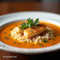 Receta Sopa de Pescado con Arroz Caldosa y Reconfortante