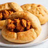 Tandoori Chicken Naan Buns Perfect Un bocado de la India