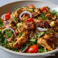 Comida Sana: Taz&oacute;n de Energ&iacute;a Mediterr&aacute;nea de Pollo y Quinoa