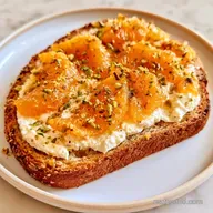 Tostadas con Naranja Fresca y Ricotta