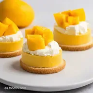 Vasitos de Tarta de Queso y Mango SIN HORNO F&aacute;cil y Tropical