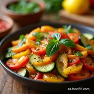 Verduras al Horno Especiadas Receta F&aacute;cil y Saludable