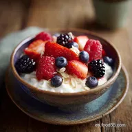 Yogur Griego con Frutas en 5 Minutos
