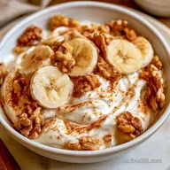 Yogur con Plátano y Nueces en 5 Minutos