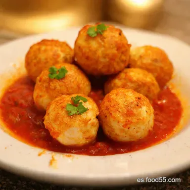 Alb&oacute;ndigas de Pescado Ni&ntilde;os Receta Divertida y Nutritiva Tarjeta de receta
