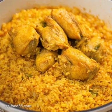 Arroz con Pollo F&aacute;cil Receta Casera Que Triunfa Siempre Tarjeta de receta