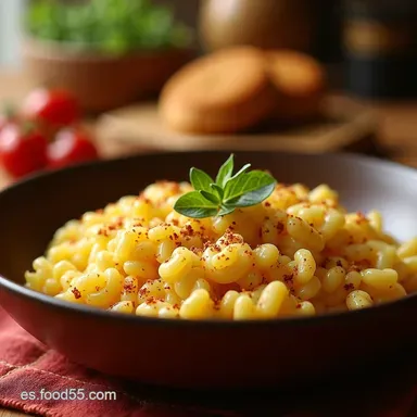 Receta arroz para navidad El Secreto del Arroz Cremoso y Crujiente de Gala Tarjeta de receta