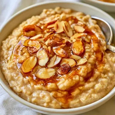 Avena Con Almendras en 20 Minutos Tarjeta de receta