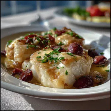 Bacalao A La Llauna Receta de: Cocina Catalana F&aacute;cil Tarjeta de receta